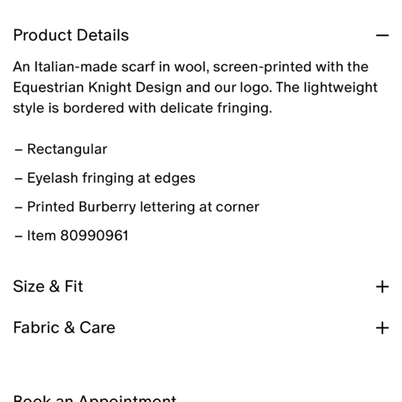 Burberry Black and Cream Wool Scarf - Picture 8 of 14